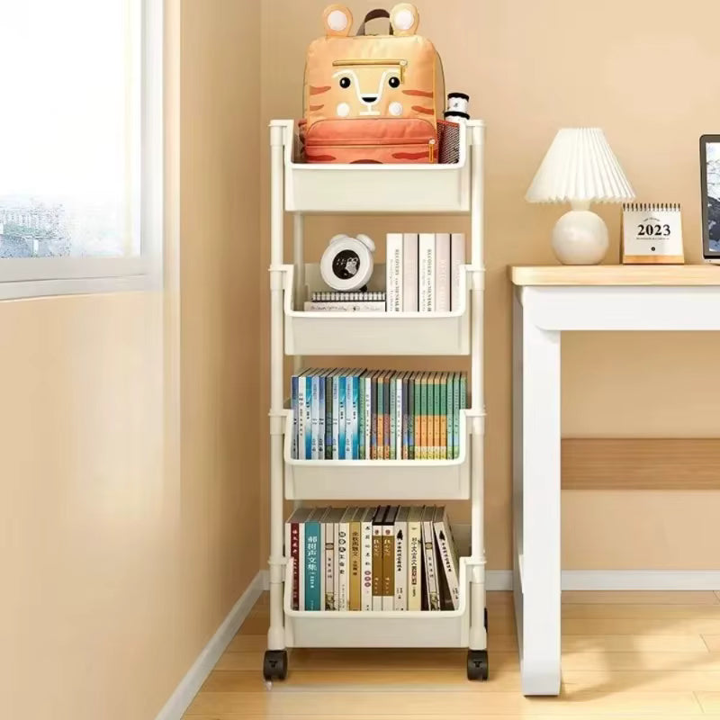 Carrito Organizador Multiusos de 3 Niveles con Ruedas