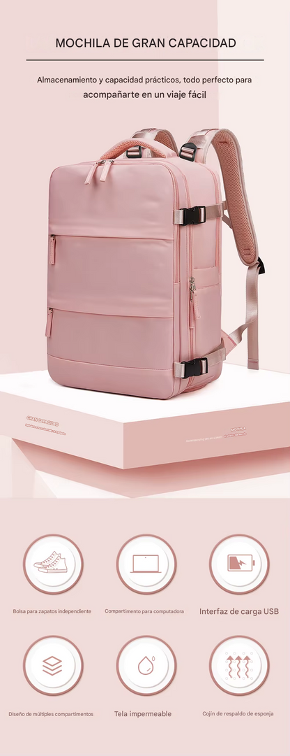 Mochila Multifuncional Ahorradora de Espacio