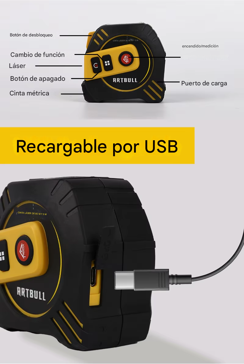 Metro Inteligente con Mira Laser