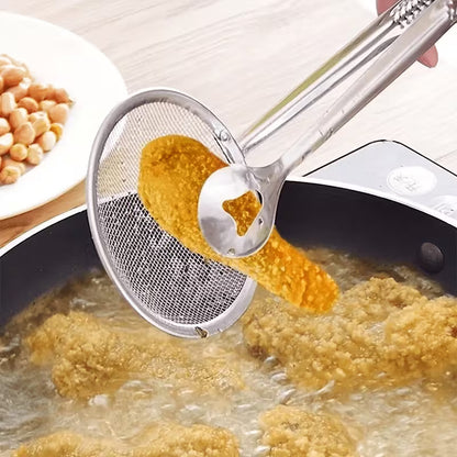Pinza Colador 2 en 1 - Acero Inoxidable | Agarra, Escurre y Sirve Sin Quemarte