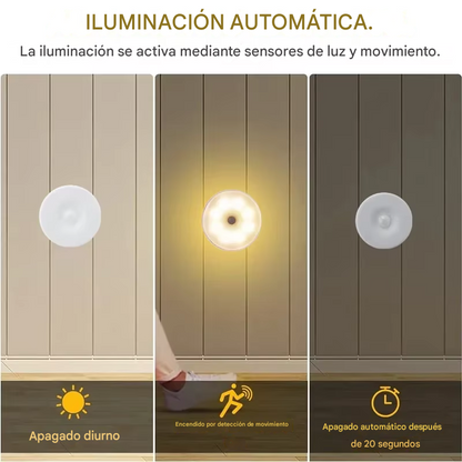 Lamparas Con Sensor Luz Blanca/Calida Promo x3