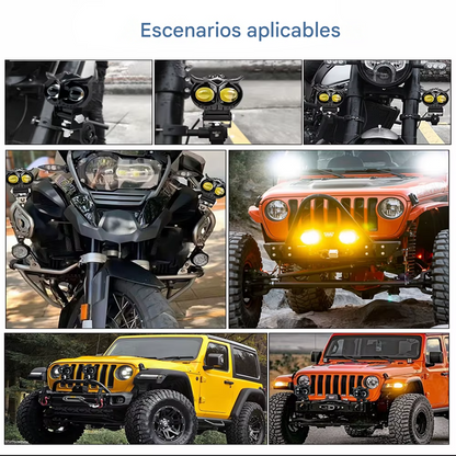 Par Exploradoras LED Tipo Búho TB501 - Bicolor + Switch Incluido