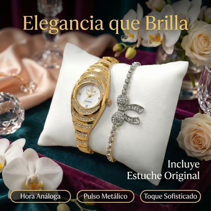 SET LUXUR – Reloj + Pulsera [Estuche de Lujo GRATIS]