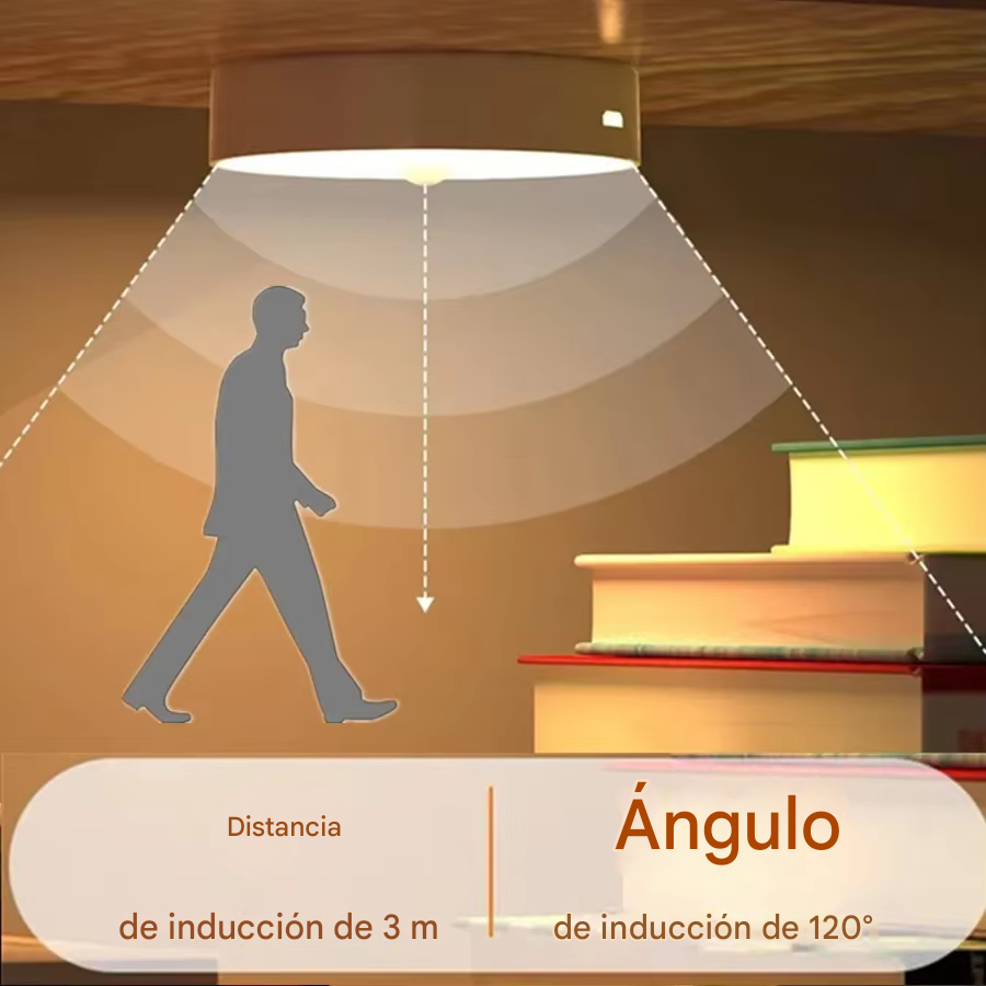 Lamparas Con Sensor Luz Blanca/Calida Promo x3