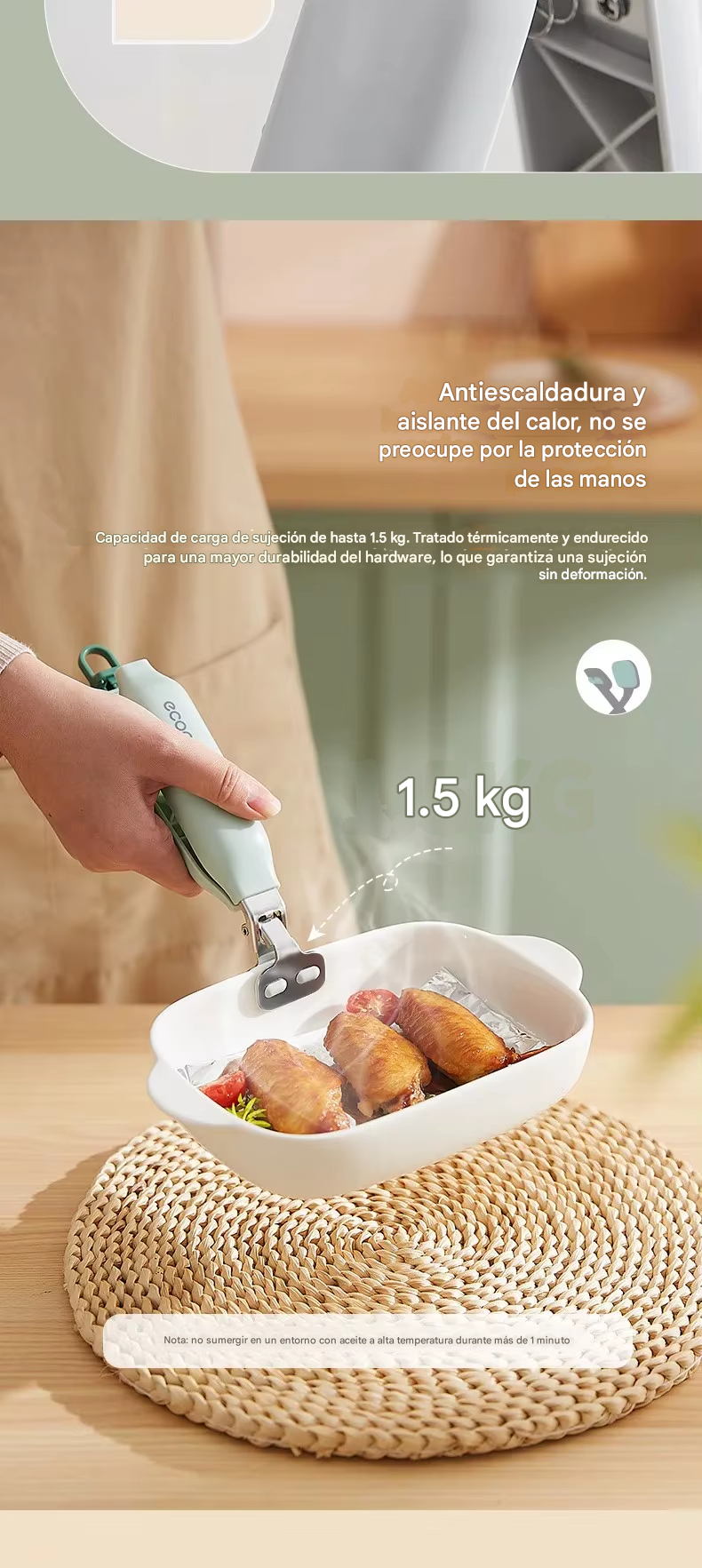 Mango Portable Universal para Utensilios de Cocina