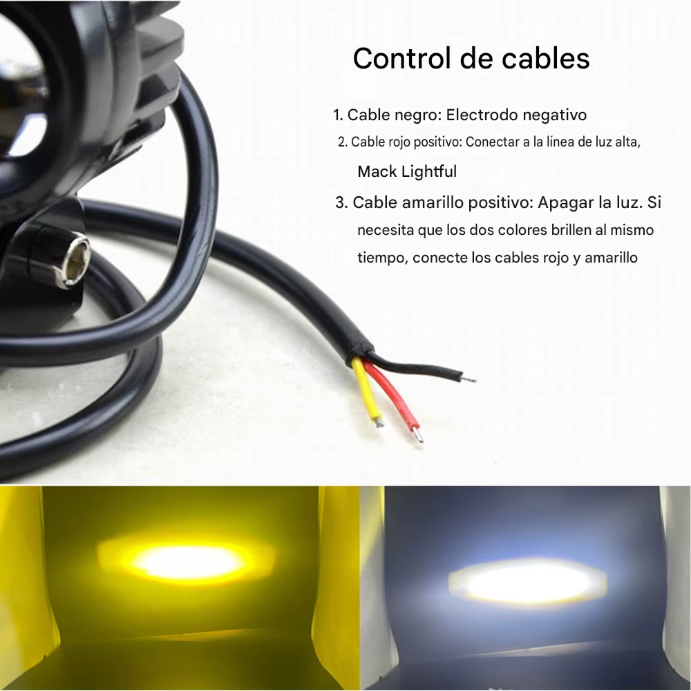 Par Exploradoras LED Tipo Búho TB501 - Bicolor + Switch Incluido