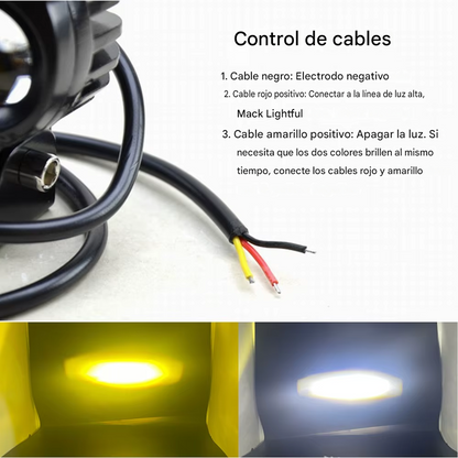 Par Exploradoras LED Tipo Búho TB501 - Bicolor + Switch Incluido