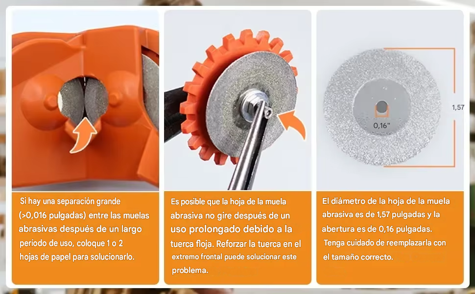 Afilador Universal de Brocas y Cuchillos 3 en 1 - Kit Compacto (Adaptable a Taladro)