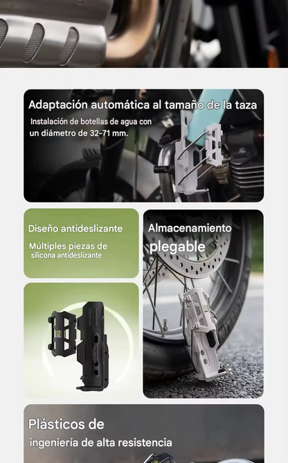 Portabidón Premium 360° Ajustable para Motos y Bicicletas