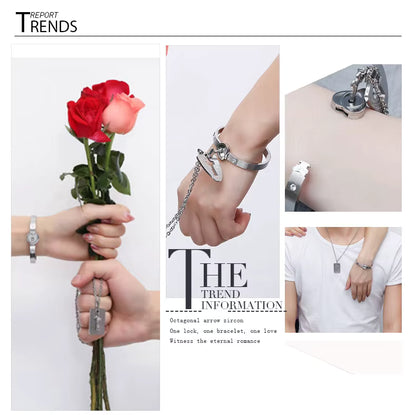 Combo Pulsera Corazón + Llave collar [Caja de Lujo GRATIS]