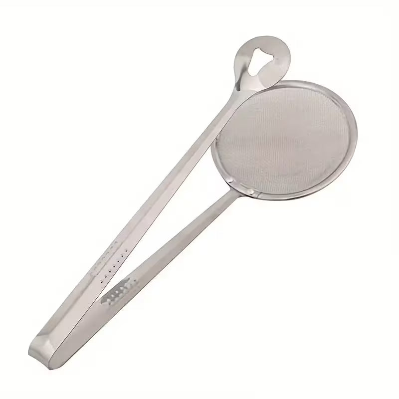 Pinza Colador 2 en 1 - Acero Inoxidable | Agarra, Escurre y Sirve Sin Quemarte