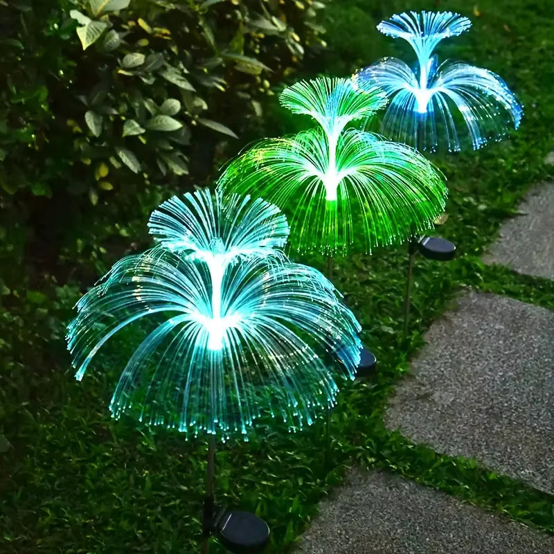 Set 2 x 1 Lámparas Medusa Solar LED para Jardín – Jardín Mágico 66cm