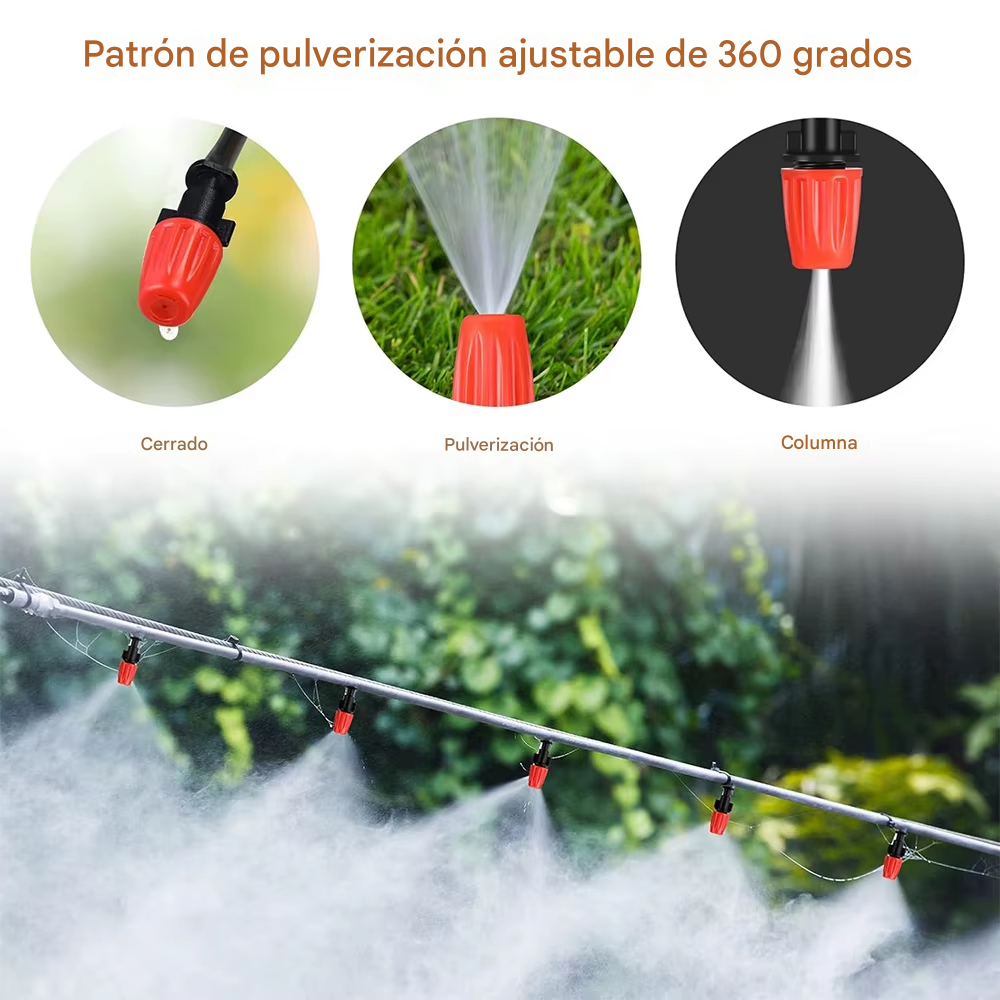 Set De Riego Por Goteo Automático Para Jardín Y Plantas