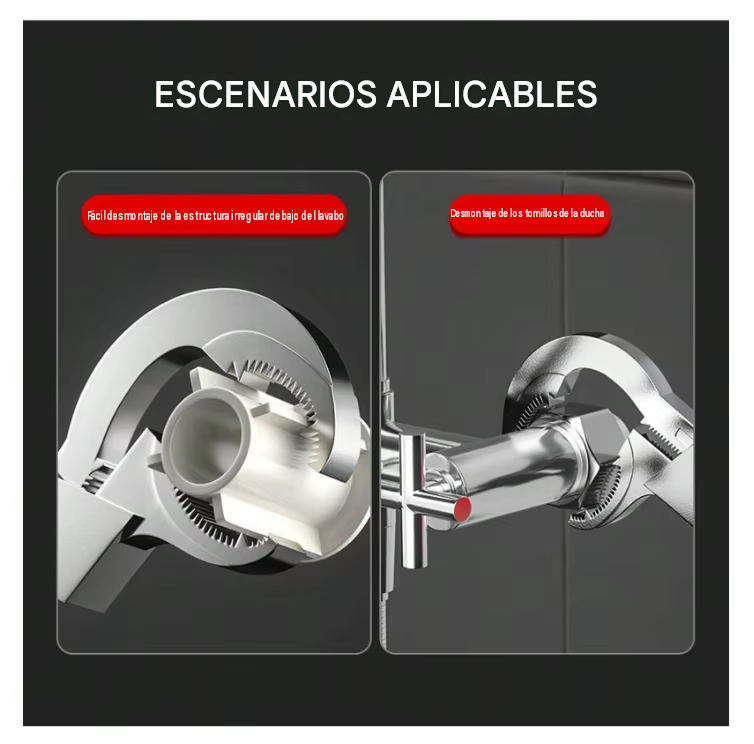 Llave Cocodrilo 3 en 1 – Una Llave, 3 Soluciones