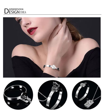 Combo Pulsera Corazón + Llave collar [Caja de Lujo GRATIS]