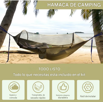 Hamaca Premium Con Toldillo Antimosquitos