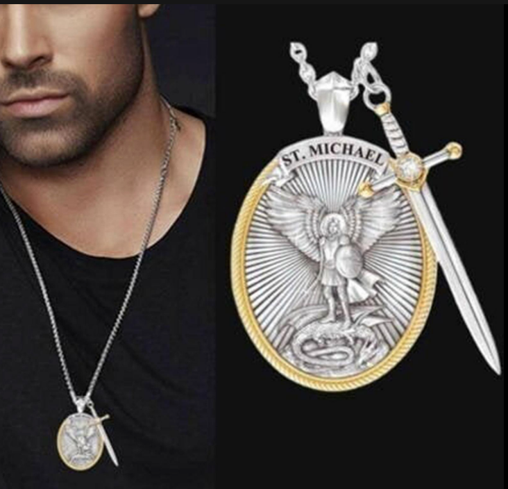 Collar Arcángel San Miguel + Caja de Lujo Gratis