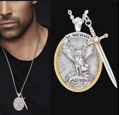 Collar Arcángel San Miguel + Caja de Lujo Gratis