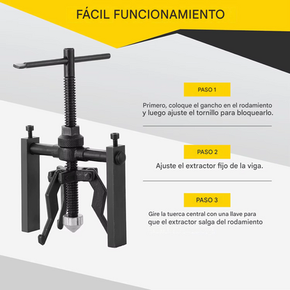EXTRACTOR DE RODAMIENTOS 3 GARRAS – ACERO TEMPLADO