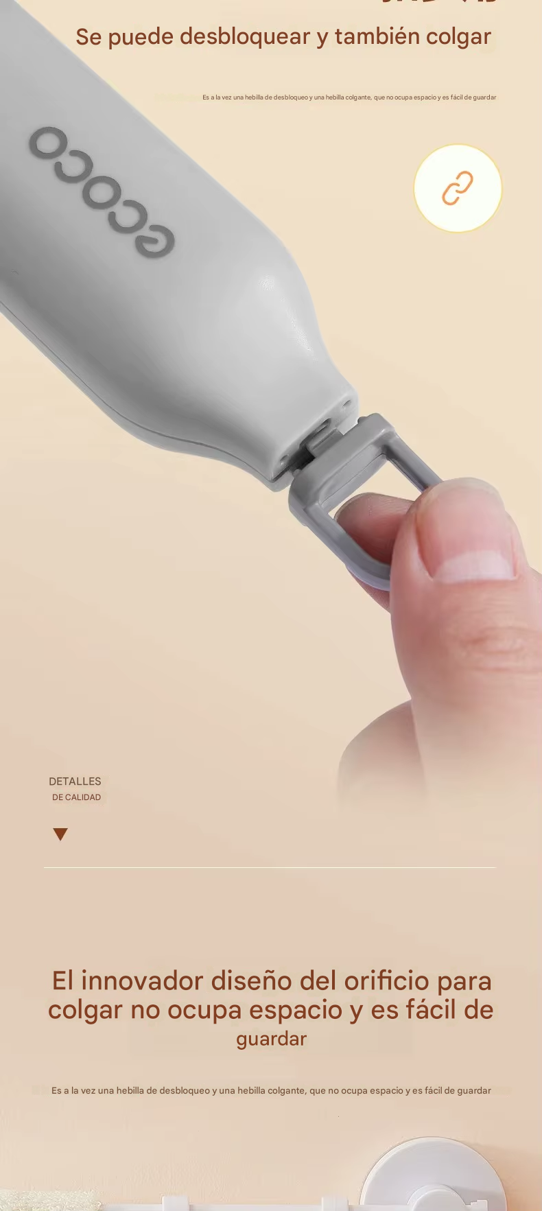 Mango Portable Universal para Utensilios de Cocina