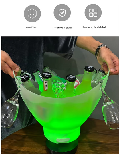 Hielera con Iluminación y Altavoz