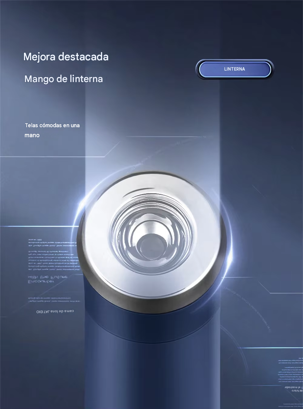 Sombrilla con Linterna LED Integrada - 2 en 1 Compacta y Reforzada