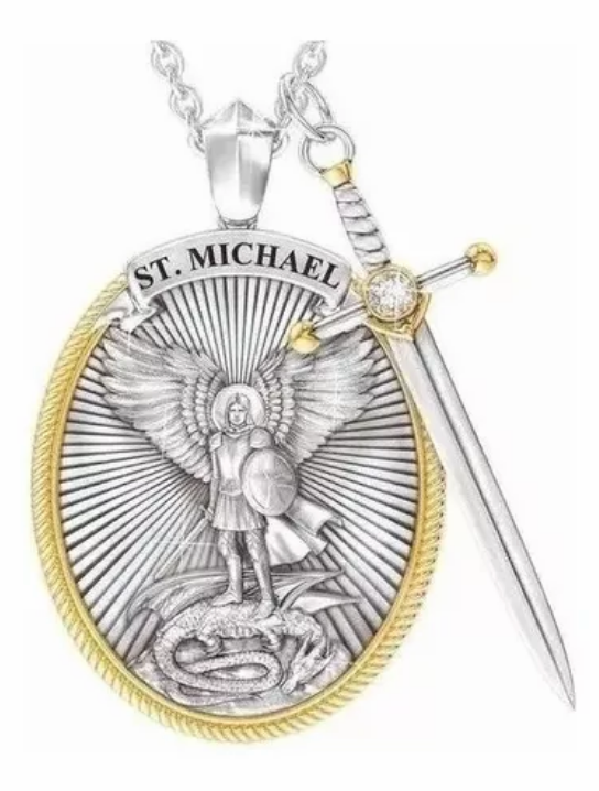 Collar Arcángel San Miguel + Caja de Lujo Gratis