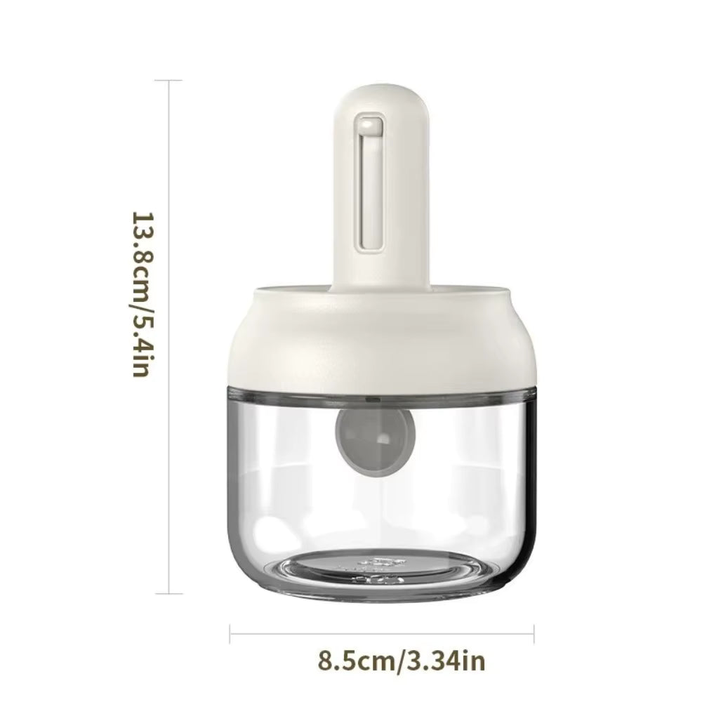 Frascos de Vidrio con Cuchara Retráctil — Pack x3