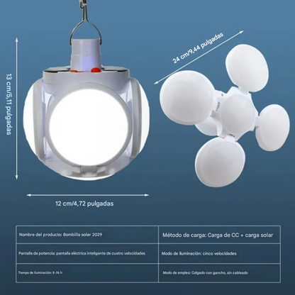 BOMBILLA LED SOLAR EXPANDIBLE