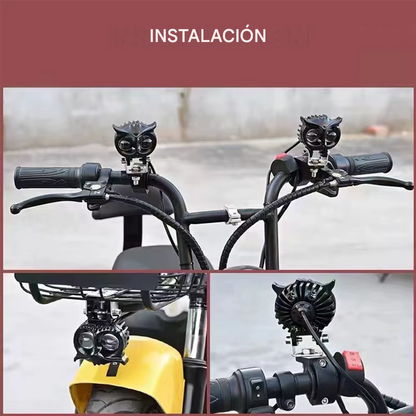 Par Exploradoras LED Tipo Búho TB501 - Bicolor + Switch Incluido