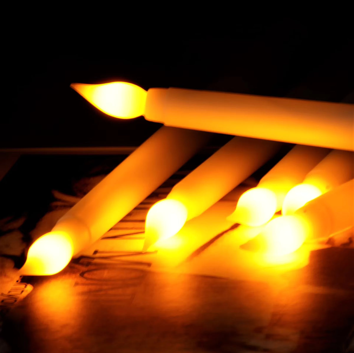 Velas LED x2 Efecto Llama Real y Luz Cálida