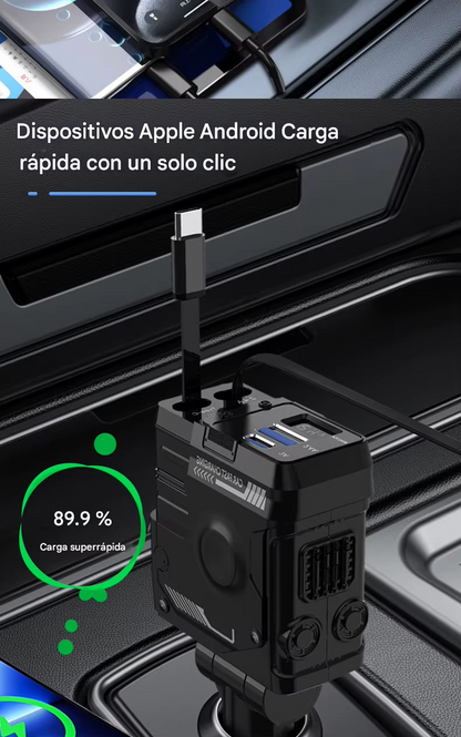 Cargador de Celular para Carro 4 En 1