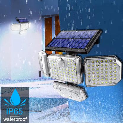 🌟 LÁMPARA SOLAR MULTI ÁNGULO 360°