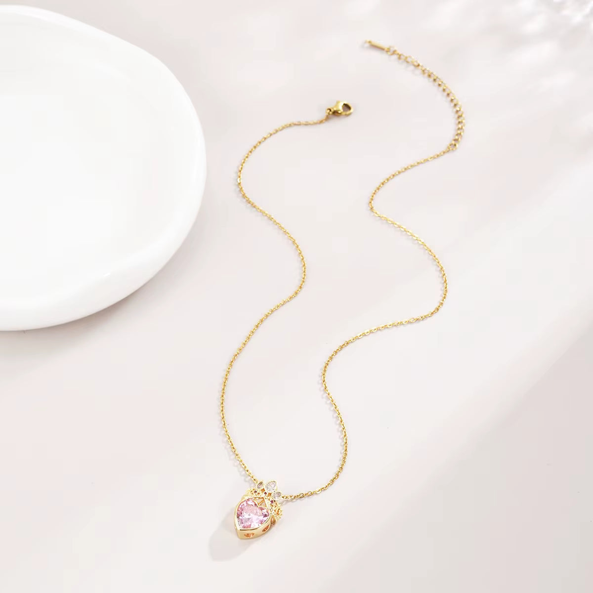 Combo Princesa Rapunzel Anillo + Collar [Estuche Corona Rosa GRATIS]