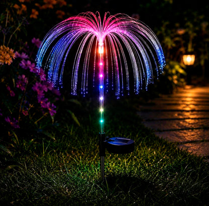 Set 2 x 1 Lámparas Medusa Solar LED para Jardín – Jardín Mágico 66cm