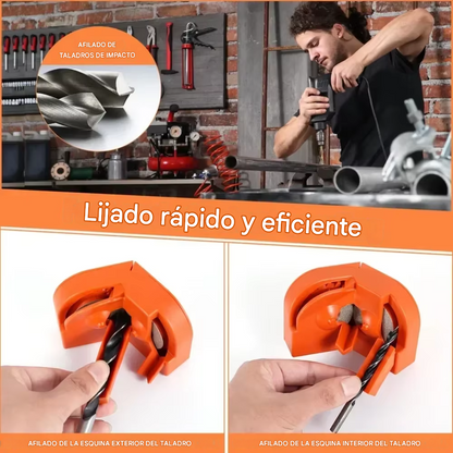Afilador Universal de Brocas y Cuchillos 3 en 1 - Kit Compacto (Adaptable a Taladro)