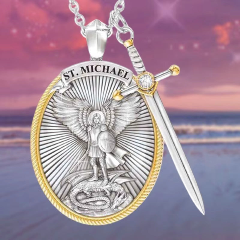 Collar Arcángel San Miguel + Caja de Lujo Gratis