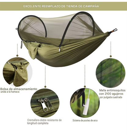Hamaca Premium Con Toldillo Antimosquitos