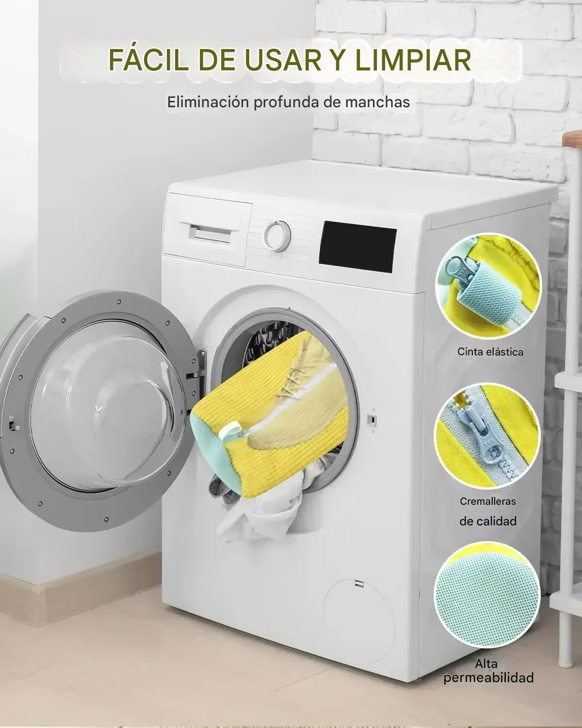 Funda Para Lavado de Zapatos en Lavadora