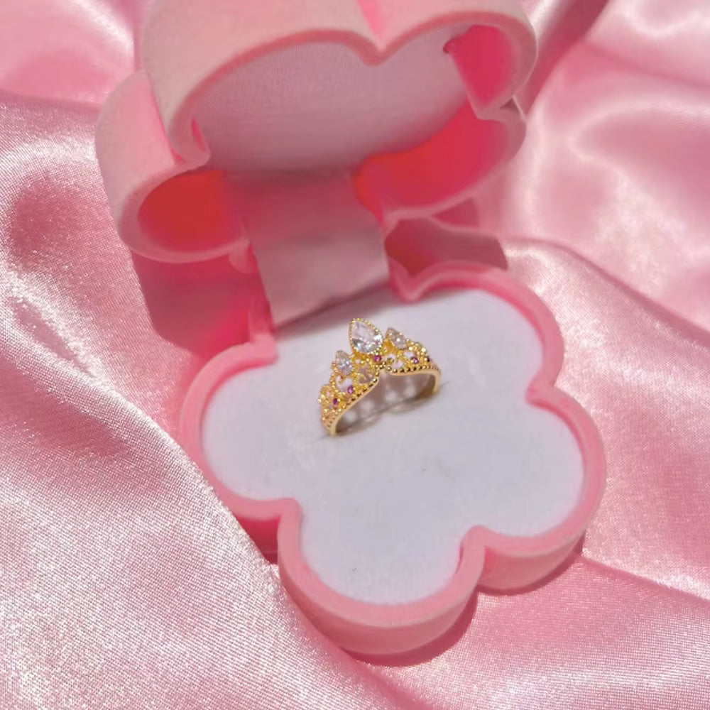 Combo Princesa Rapunzel Anillo + Collar [Estuche Corona Rosa GRATIS]