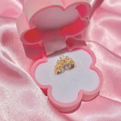 Combo Princesa Rapunzel Anillo + Collar [Estuche Corona Rosa GRATIS]