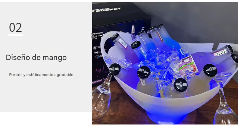 Hielera con Iluminación y Altavoz
