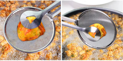 Pinza Colador 2 en 1 - Acero Inoxidable | Agarra, Escurre y Sirve Sin Quemarte