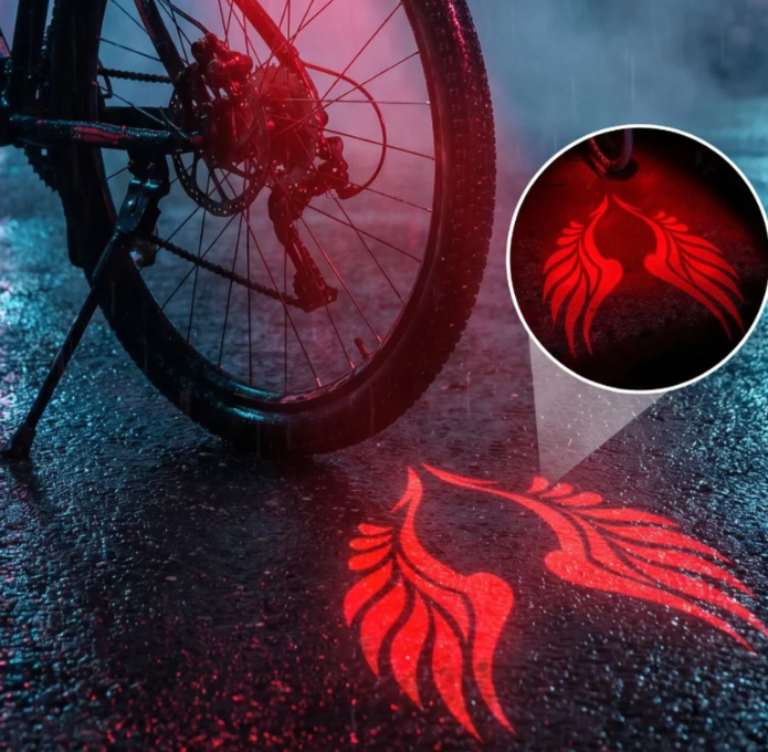 Luz Trasera Premium Alas con Proyección Láser