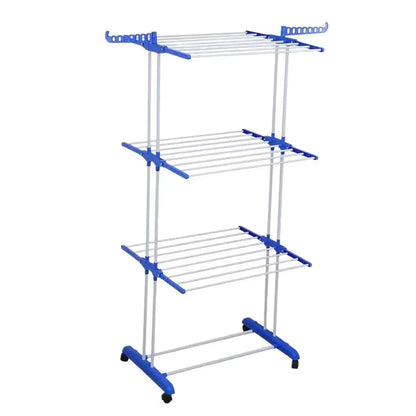 Tendedero Vertical Plegable de 4 Niveles con Ruedas – Ahorra Espacio