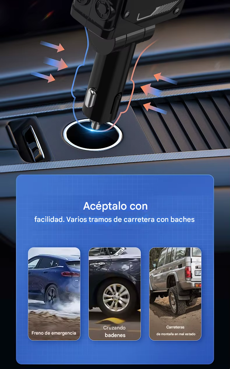 Cargador de Celular para Carro 4 En 1