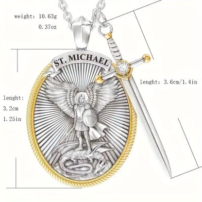 Collar Arcángel San Miguel + Caja de Lujo Gratis
