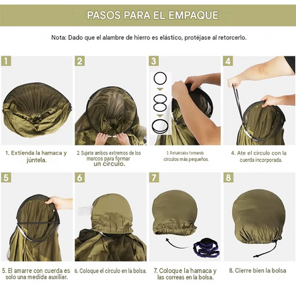 Hamaca Premium Con Toldillo Antimosquitos