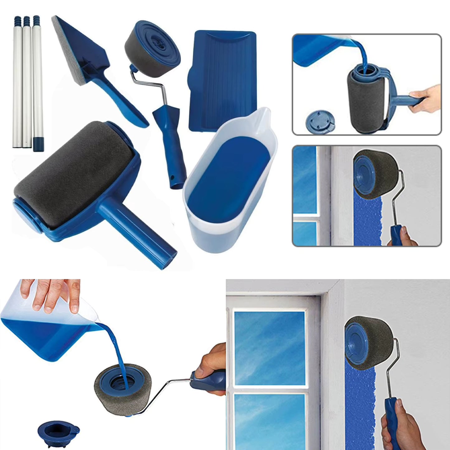 Kit de Pintura Rodillo Recargable Paint Roller + Accesorios Gratis
