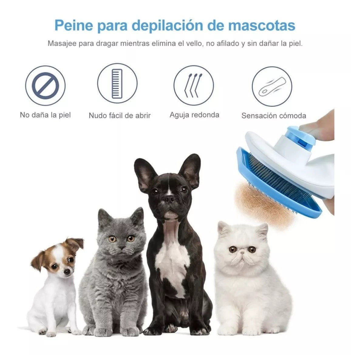 Cepillo Para Mascotas Removedor de Pelos (Envió Gratis)